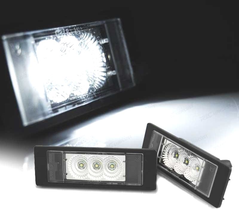 LUZES MATRÍCULA BMW E81 E87 F20 F21 E63 E64 F12 F13 Z4 MINI R55 R60 CANBUS LED
