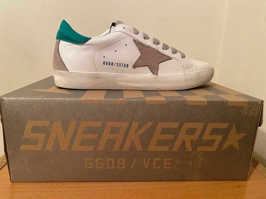 Sapatilhas brancas em pele, unisexo