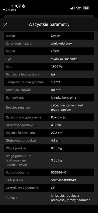 Dyson Airwrap ID HS08 Bluetooth Patina/Topaz