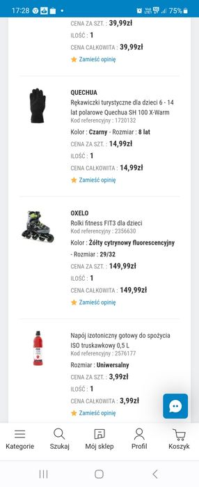 Rolki regulowane oxelo rozmiar 29-32