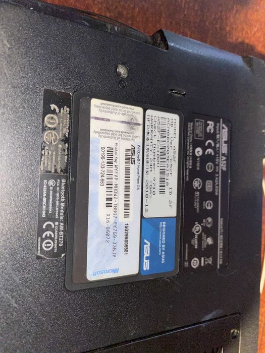 Pakiet laptopów części zamienne (HP dv5-1110ew, Asus A52F, HP 6550w)