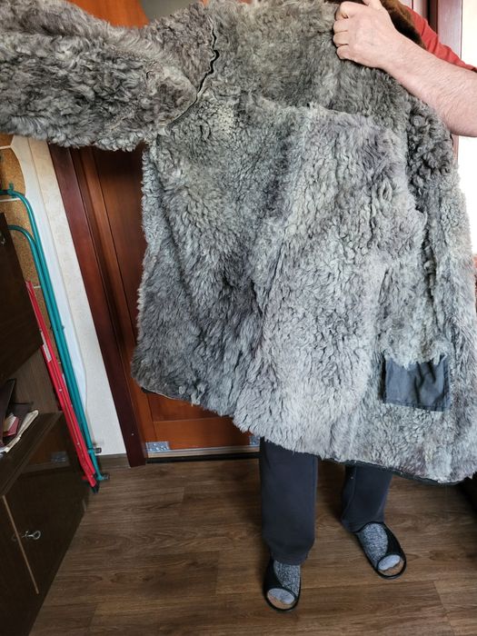 Тулуп, кожух, натуральная овчина, разм.56