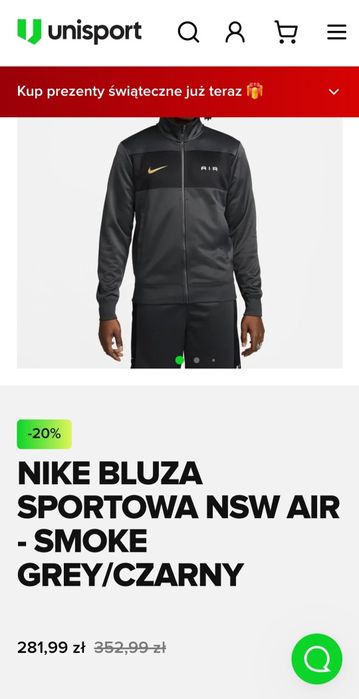 Bluza NIKE M nowa z metką
