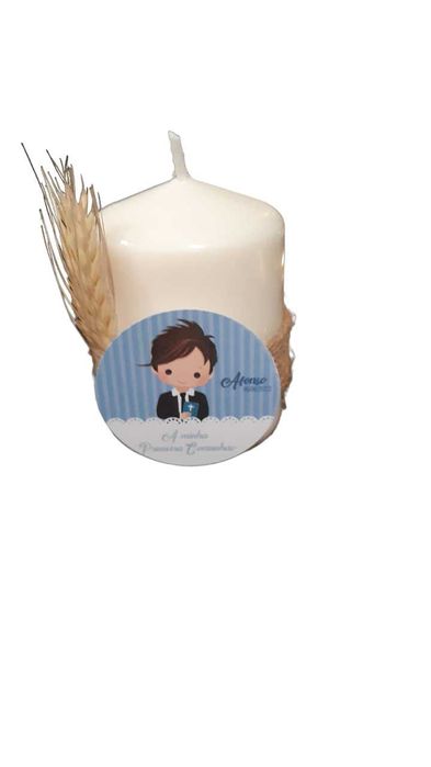 Velas personalizada para comunhão