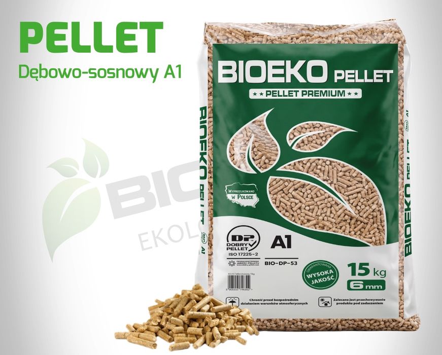Pellet Pelet DĘBOWO-SOSNOWY 6m BioEko Olczyk Barlinek Rurex Lava Olimp
