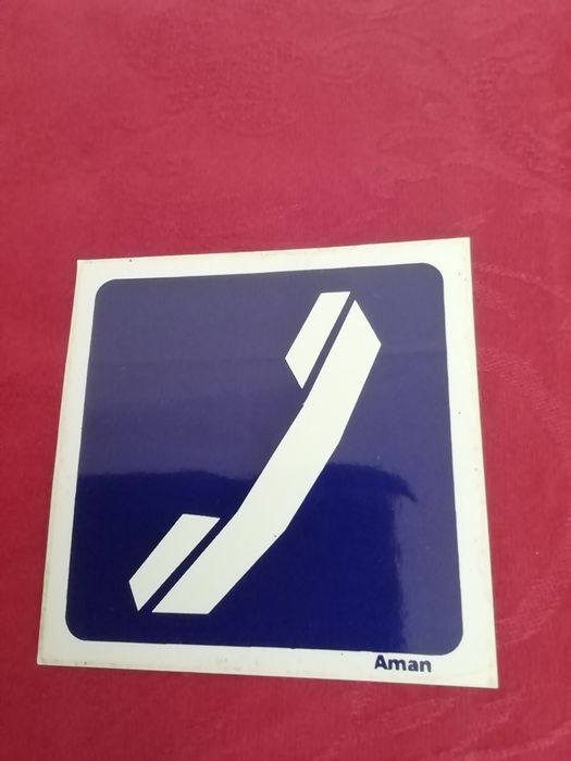 Autocolante telefone da Aman, novo