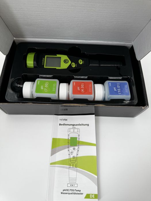 комбінований тестер якості води YINAIK 4-в-1 (pH/EC/TDS/Temp)