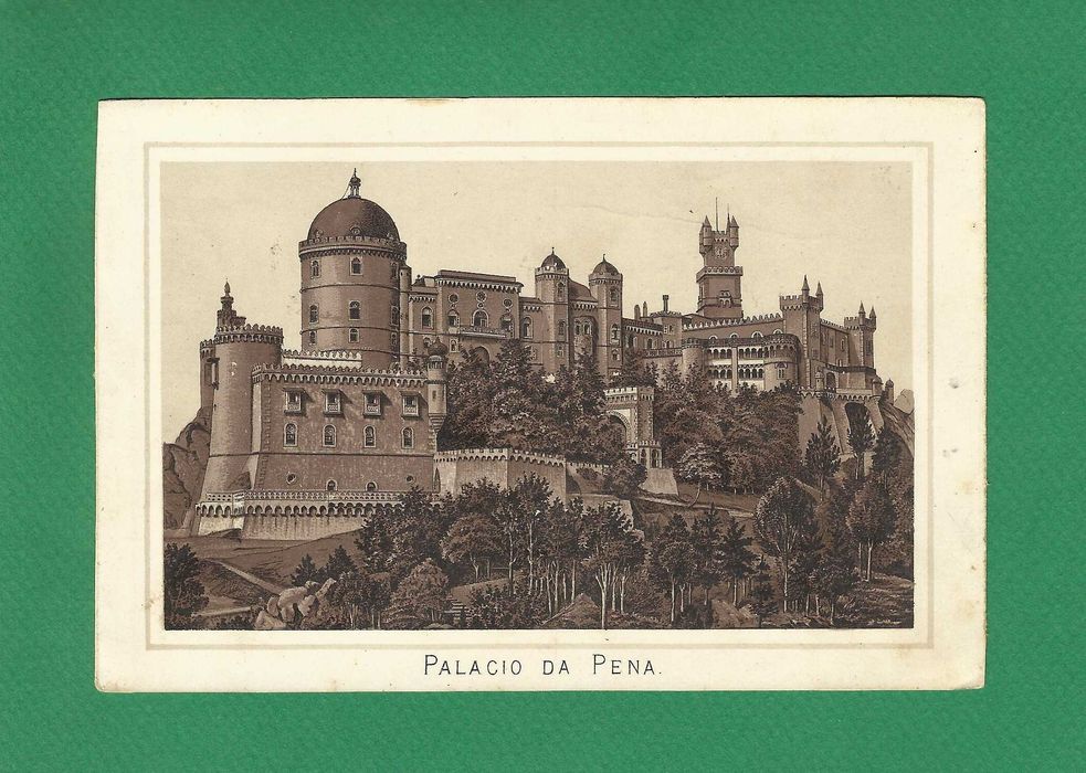 Gravura Antiga - SINTRA - Palácio da Pena