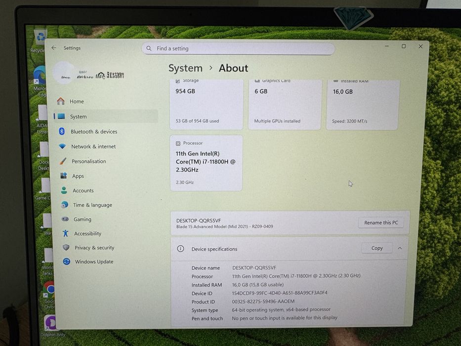 Ігровий ноутбук Razer Blade 15 RZ09-0409/ 15.6" 2560x1440