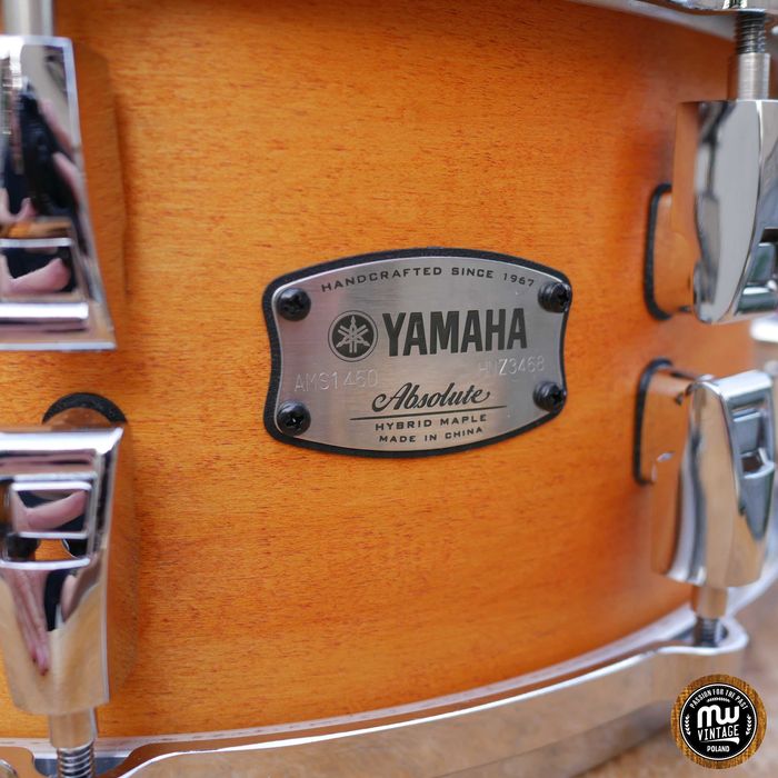 ‼️ Werbel Yamaha Maple Custom Absolute Hybrid 14" x 6" Vintage Nat ‼️