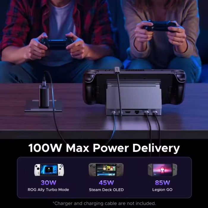 Док-станція Ugreen 6в1 Steam Deck ROG Ally Nintendo X Legion PD100W