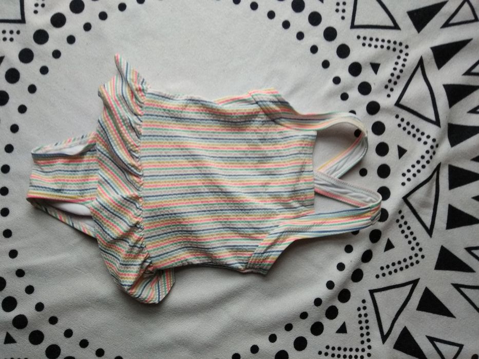 Strój kąpielowy w kolorowe paski 104-110 Marks&Spencer9