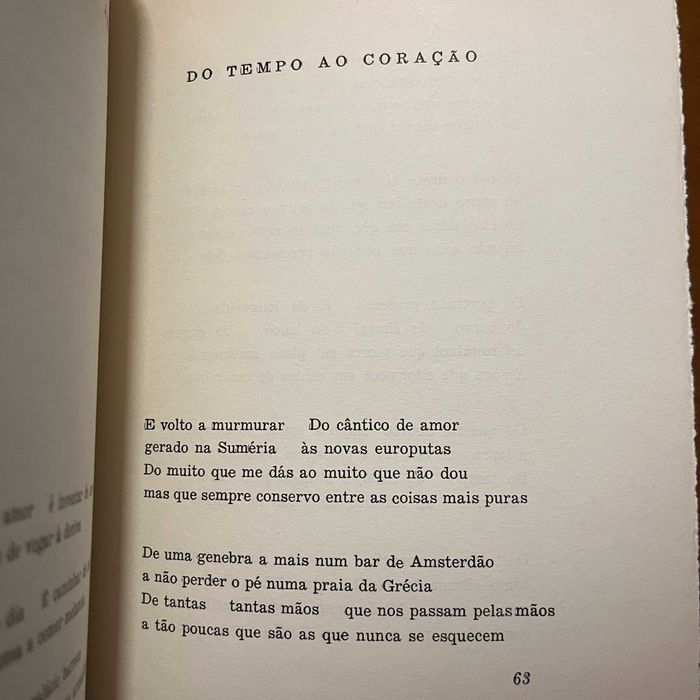 David Mourão-Ferreira - Do Tempo ao Coração (envio grátis)