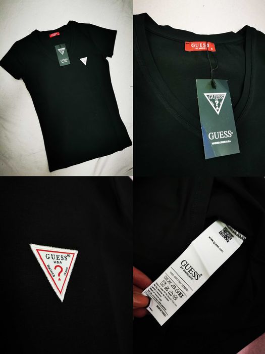 Koszulka damska w serek Guess nowość hit S-XL