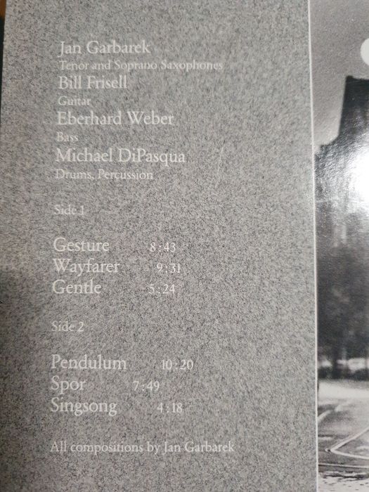 Jan Garbarek- Witchi- Tai- To, Wayfare -2 Lp.r