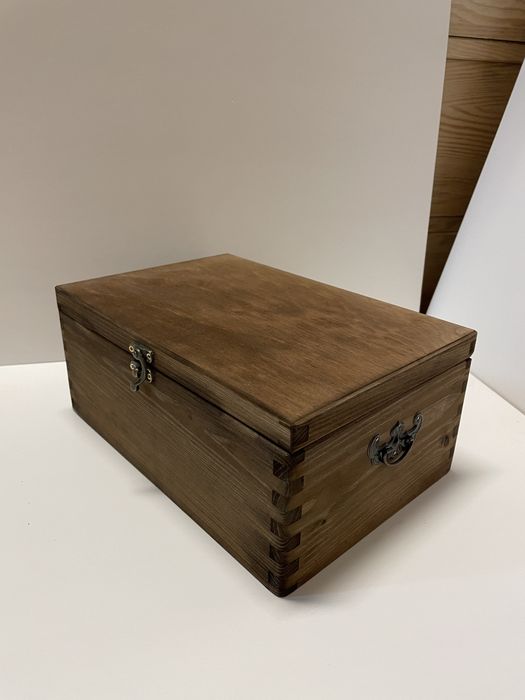 Pudełko Drewniane w Stylu Rustykalnym