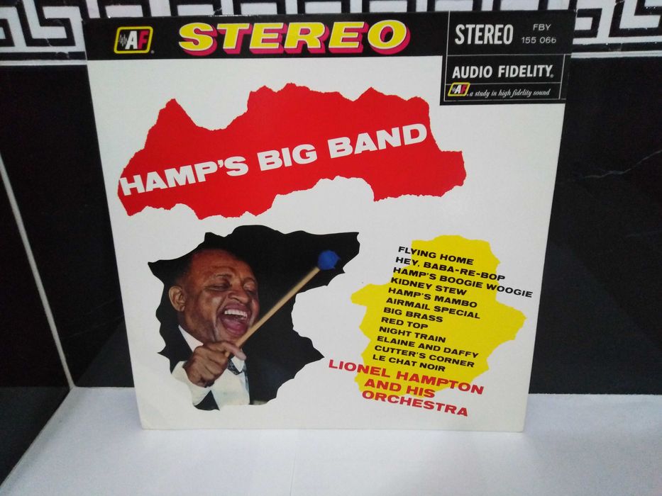 Lionel Hampton and His Orchestra Disco de vinil da Audio Fidelity, intitulado Hamp's Big Band.