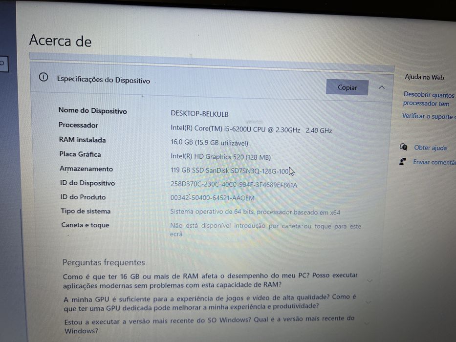HP Probook 16Gb RAM