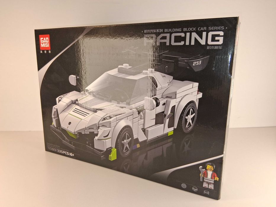 Z078 Klocki Samochód Koenigsegg Biały w Stylu LEGO Speed Champions