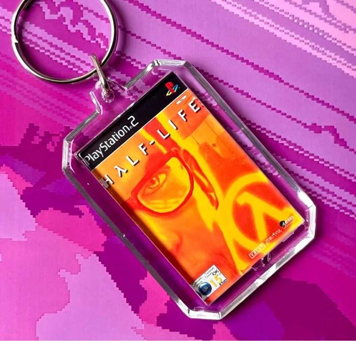 Breloczek Half-Life - mini okładka gry PS2