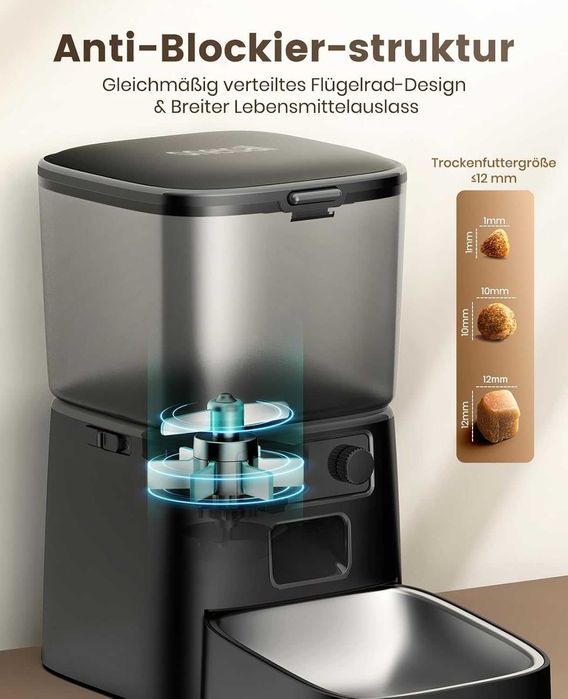 Automatyczny Dozownik Karmy Dla Kota Psa Podajnik Oneisall 3,5l Wifi