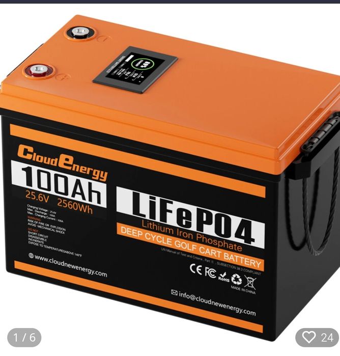 Bateria Lifepo4 100ah 24v