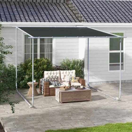 Nowa pergola / altana / osłona / 3x3m / szara / OUTSUNNY !A1402!