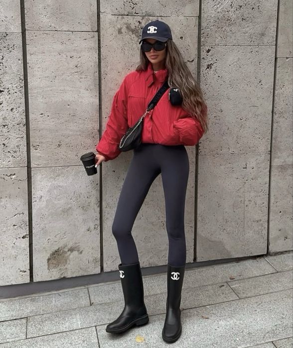 Чоботи 37-40 в наявності Chanel сапоги гумаки Шанель сапожки резиновые