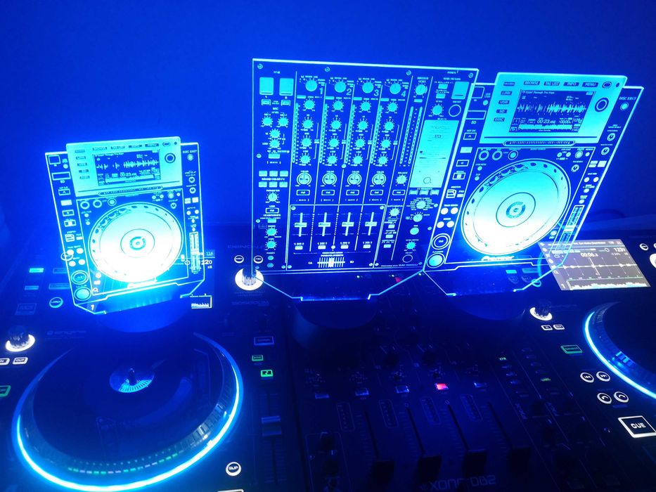 Pioneer CDJ 2000 Lampka LED RGB na pilota prezent + Twoje logo i ksywa