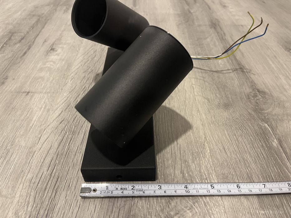 foco de teto philips 2 lâmpadas, preto, metal