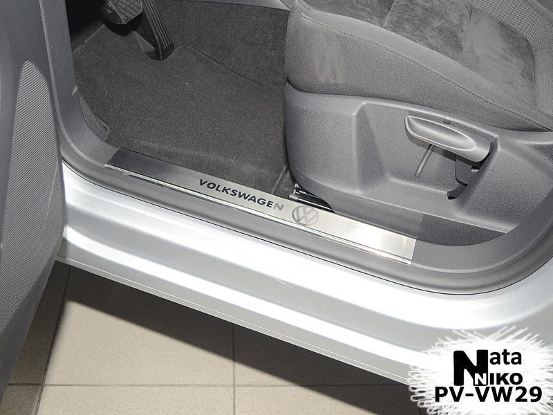 Накладки на пороги Volkswagen Passat B5 B6 B7 B8 CC Polo Tiguan Touran