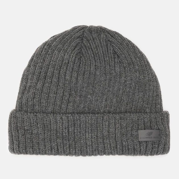 Шапка мужская серая 4f
