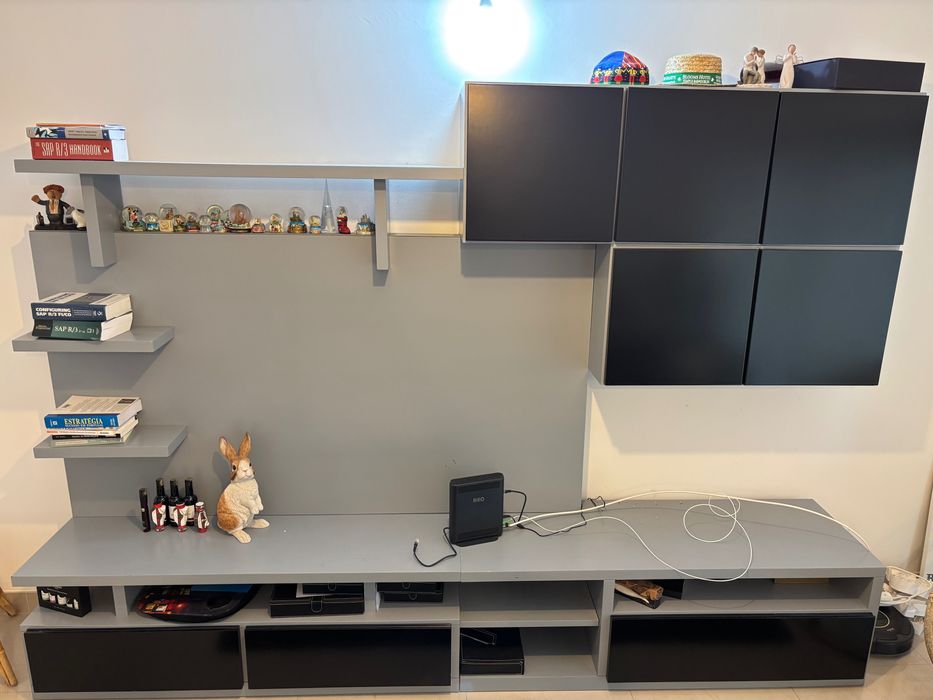 Móvel sala cerejeira e mesa de centro