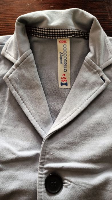 Garnitur błękitny, zestaw na roczek/ wesele/ chrzciny, Coccodrillo,r74