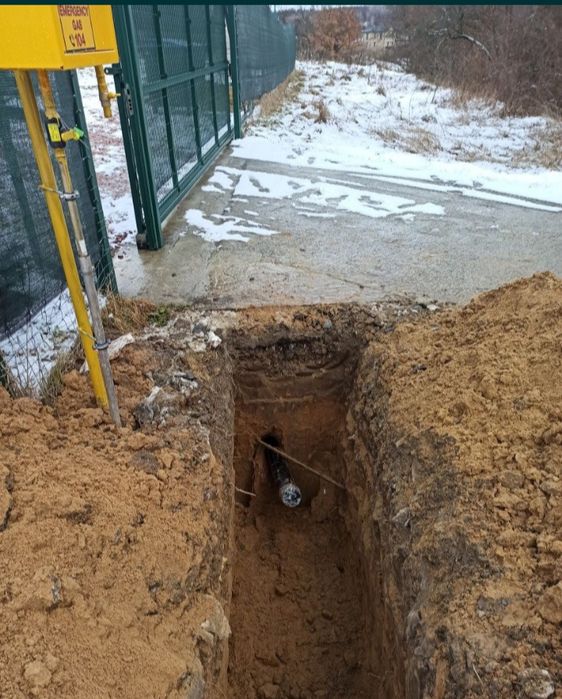 Водопровод. Ремонт.Прокол под  дорогой.