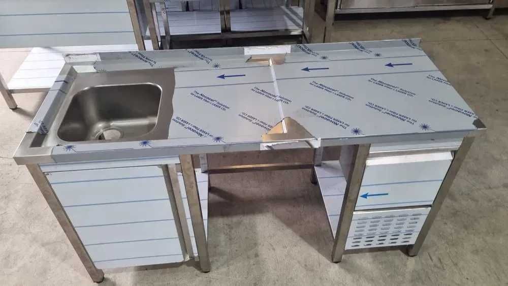 Bancada Inox C/ Pio e Tulha - FABRICAMOS POR MEDIDA