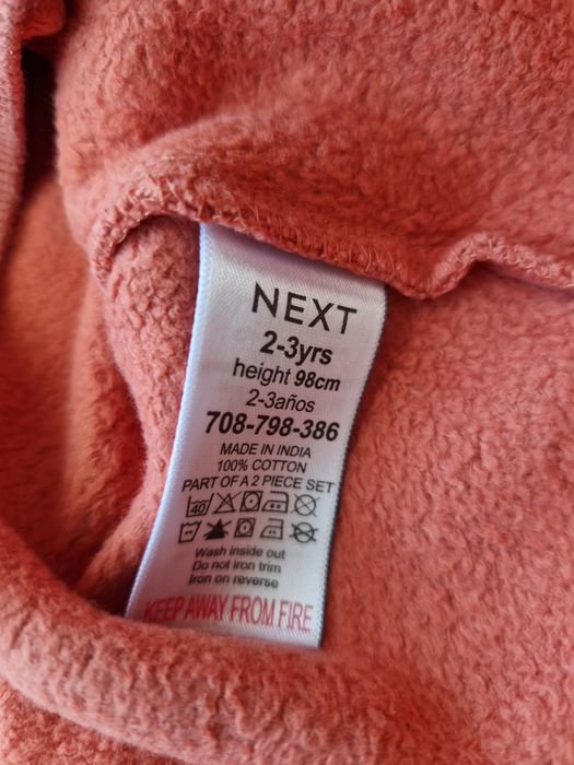 Komplet bluza i spodnie Next r. 98