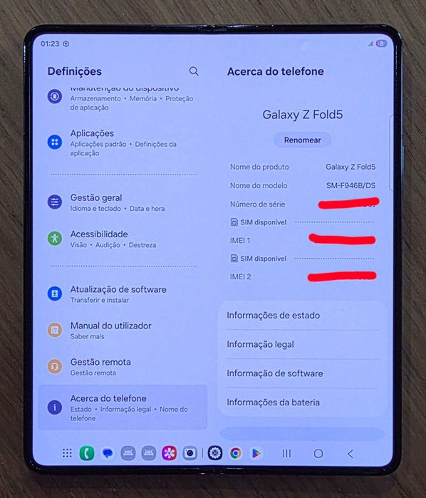 Samsung Z Fold5 5G 256GB - Desbloqueado - Dual SIM