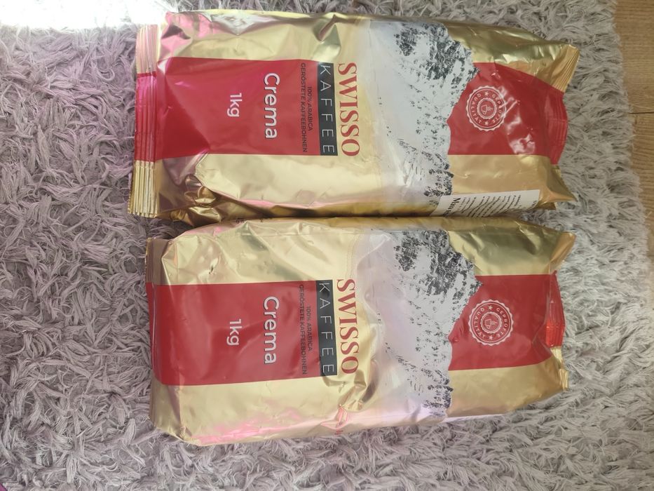 2x Swisso Kaffee Crema ziarnista 1kg
