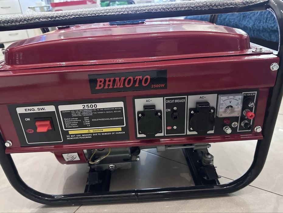 Генератор бензиновий BH MOTO 2,5kw кіловат, мідна обмотка.