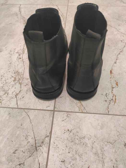 Buty męskie Kazar sztyblety czarne 41 nubuk