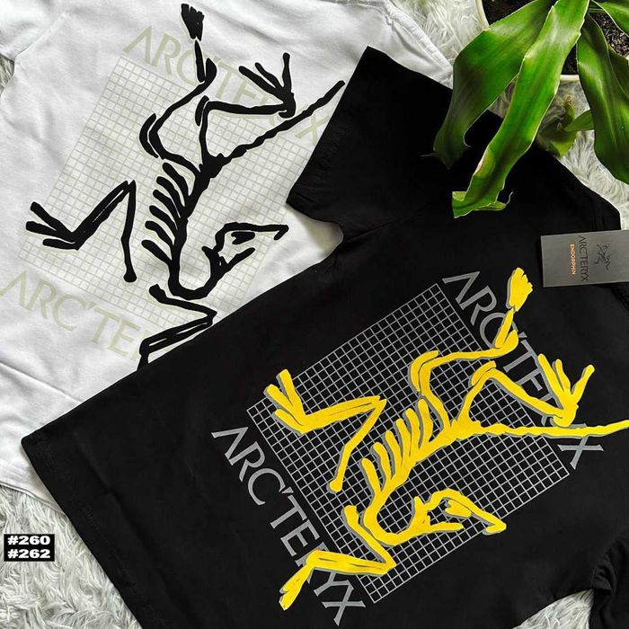 Чорна / Біла Нова Футболка ARCTERYX MultiBird / XS-XXL