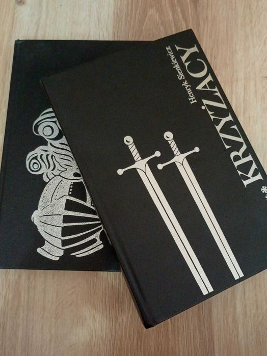Krzyżacy Henryk Sienkiewicz 2 tomy okładka twarda zdobiona srebrem