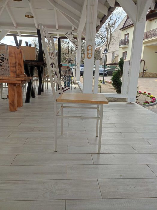 Стілець метал-дерево