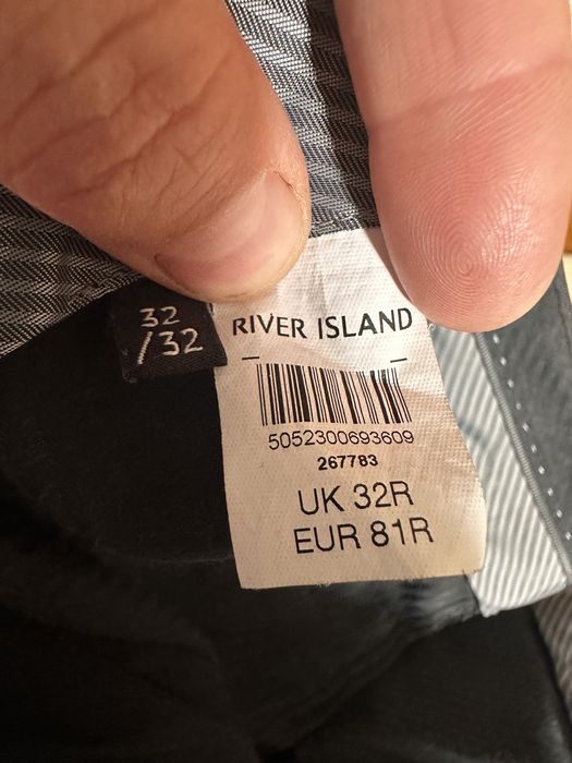 Брюки «river island” 32/32 , сірі