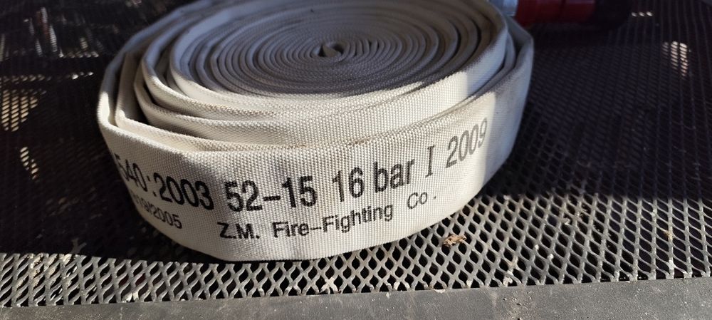 Wąż strażacki 52-15 + prądownica