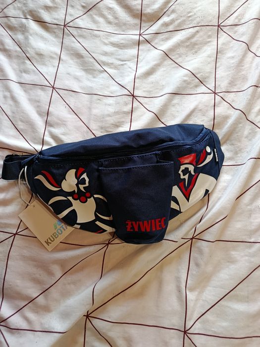 Limitowana nerka saszetka z logo Żywiec marki Kubota