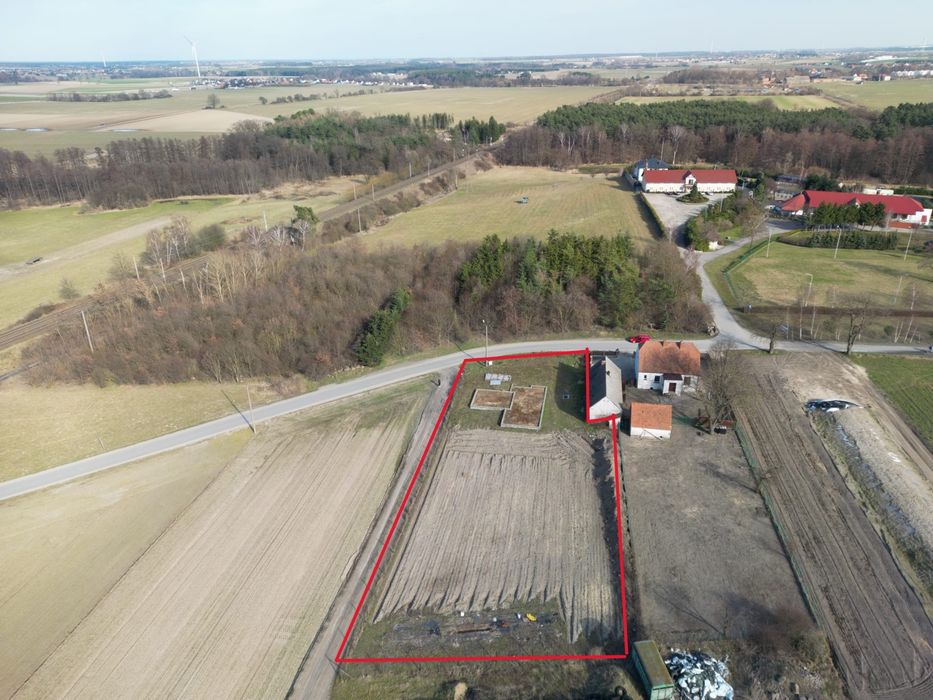 Duża DZIAŁKA Budowlana z Fundamentami w Witaszycach na Sprzedaż!