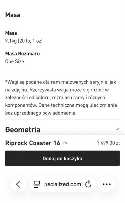 Specialized Riprock coaster 16” Disc Custom