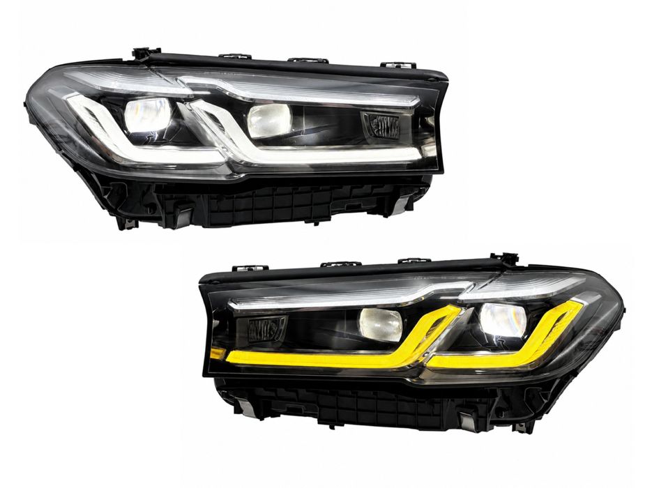 Фари для BMW G30 / G31 2016-2020 з заміною бампера Adaptive LED 2 РЕЖИМА ДХВ LCI 2020+  Артикул:  DRC10172-26